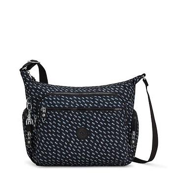 Torba Crossbody Kipling Gabbie Printed Czarne | PL 2054BE